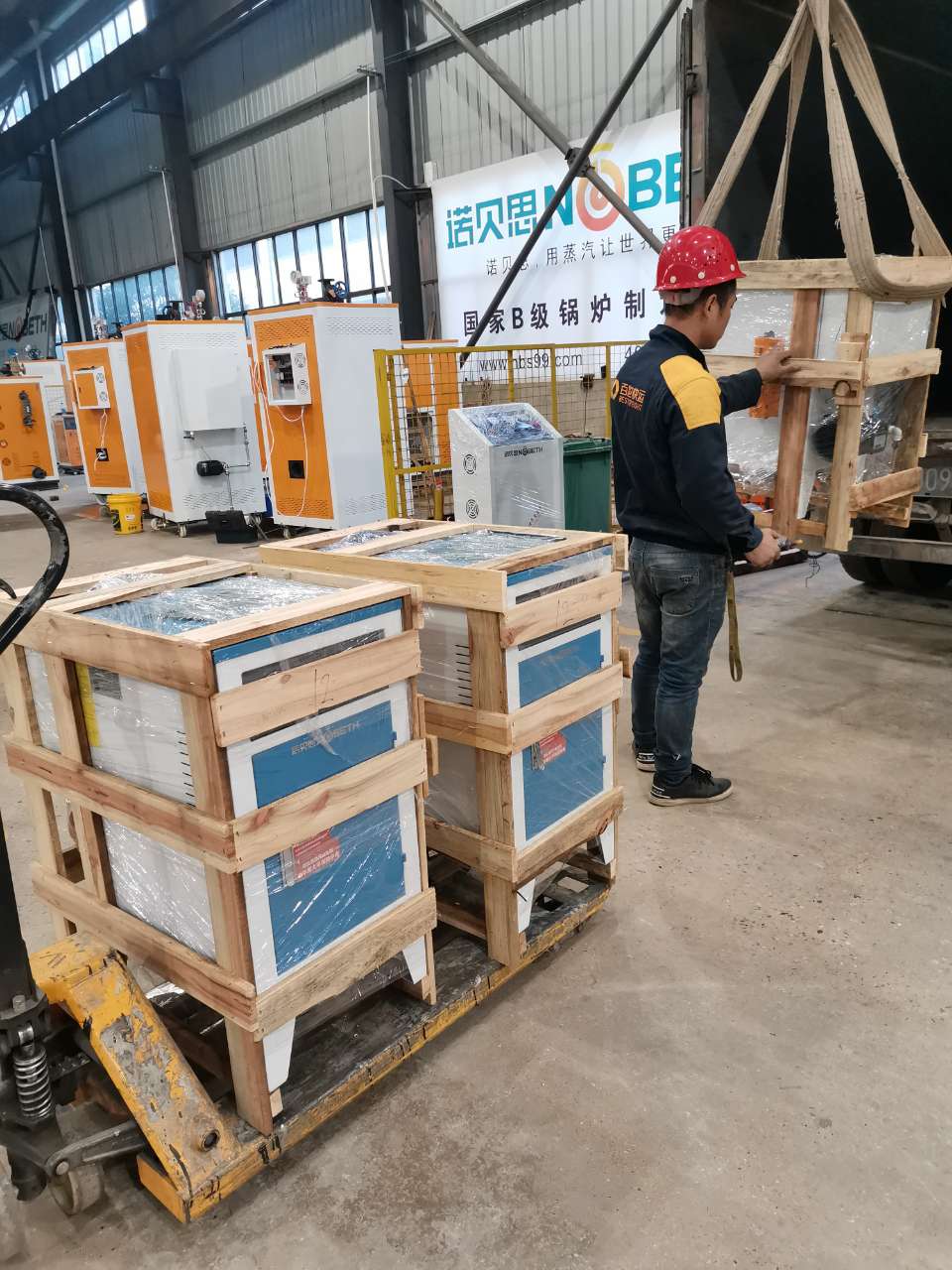 湖北小型电加热蒸汽锅炉客户自提现场 湖北小型电加热蒸汽锅炉客户自提现场