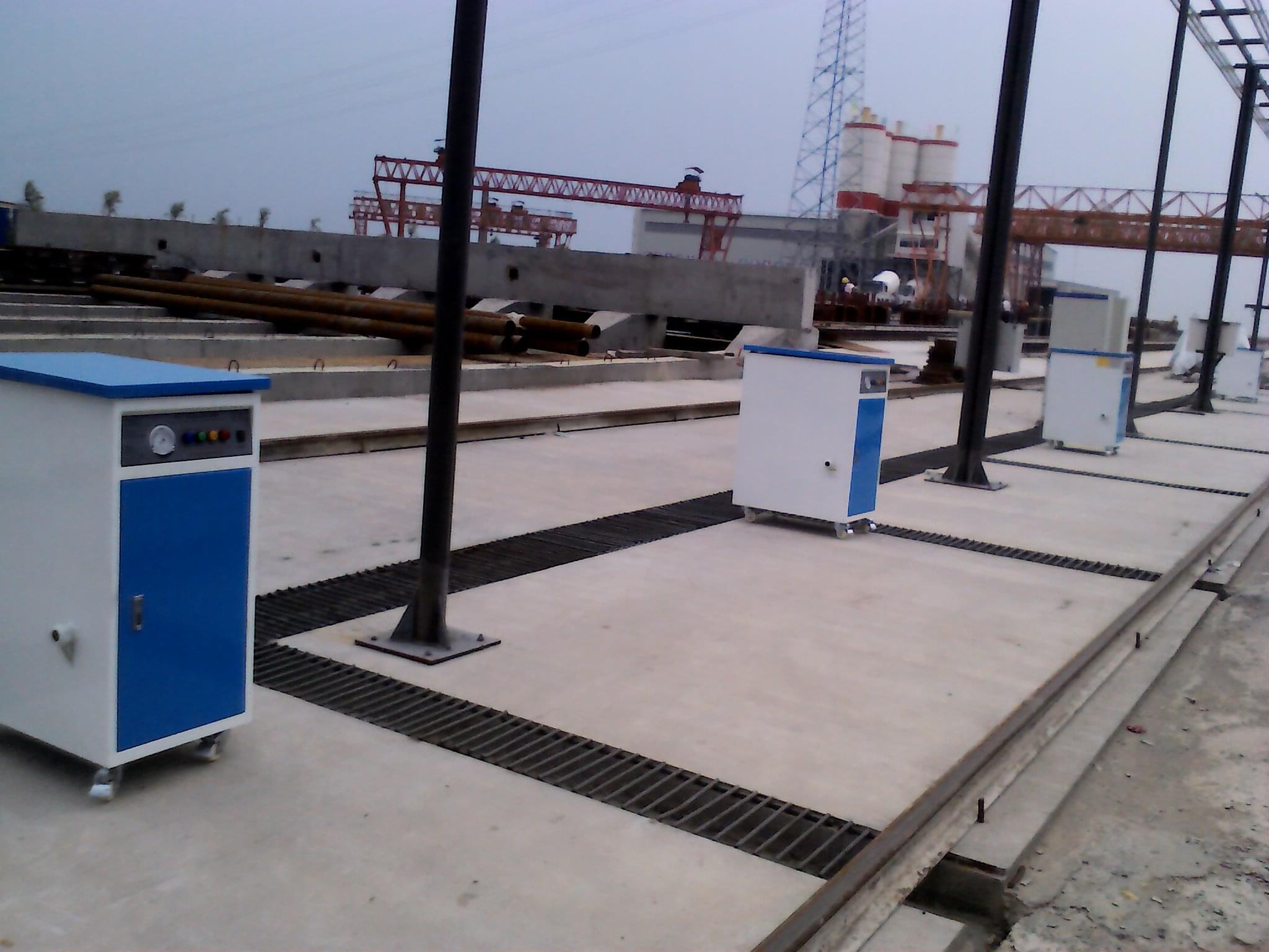 多标段混凝土预制养护，采用蒸汽发生器快速成型！